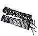 Gauss Kevin Black Nylon Lace Gloves Long Fingerless Gloves UV Protection Party Wedding