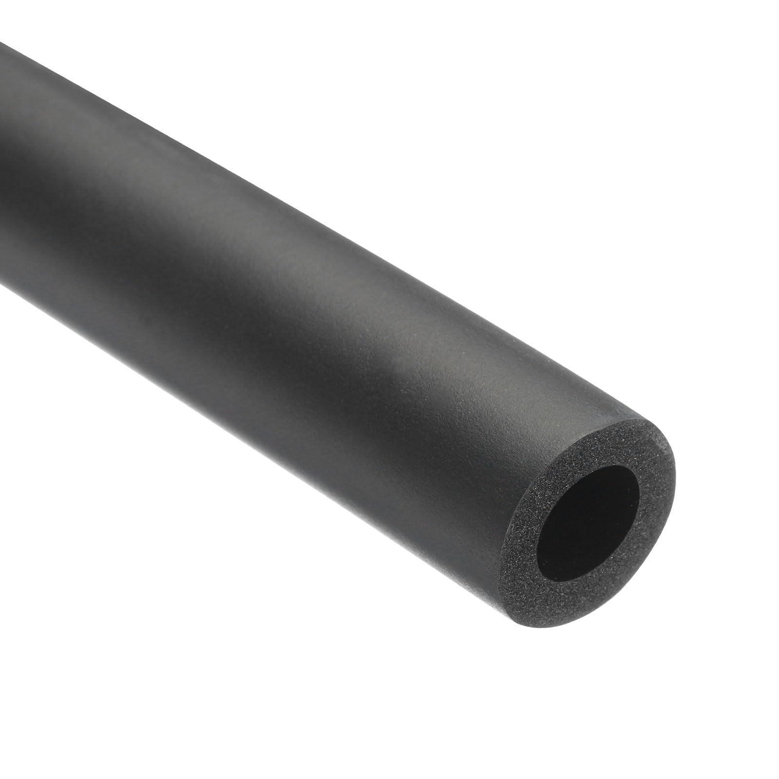 Rebower 12mm ID Pipe Insulation Tubing 5mm Thick Heat Preservation Foam Tube, [for Plumbing Freeze Protection Exercise Handle] - 22mm OD/6ft/Black