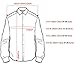 Sportrendy Men Slim Casual Long Sleeves Button Down Dress Shirt JZS041 Black XL