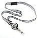 Scroll Ribbon ID Lanyard with Badge Reel For Women with Breakaway Safety Clasp
