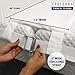 EPHEDORA Bed Bridge Twin to King Converter Kit - Mattress Extender Set to Fill in Gap - Memory Foam Filler Pad and Connector Strap - for Guest and Family Room (Twin XL to King)