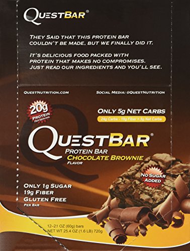 image for Quest Nutrition Protein Bar Chocolate Brownie. Low Carb Meal Replaceme