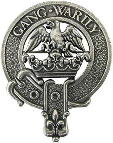 Scottish Clan Crest Pewter Badge or Brooch - Choice of 50 Clans. Robust construction and Premium Quality. Made in Glasgow.