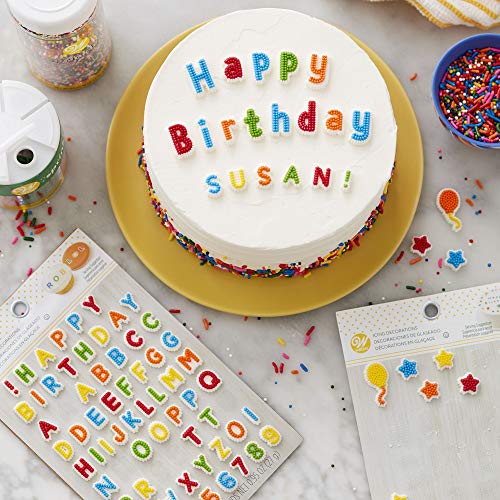 Wilton Letters & Numbers Edible Icing Decorations, Multicolor Pricepulse