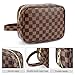 ADCOOG Makeup Bag Portable Cosmetic Bags Retro Cosmetic Pouch Toiletry Travel Organizer for Women, Cosmetics, Make Up Tools, Toiletries,Brown