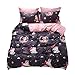 Ludan 3 Pieces Unicorn Kids Bedding Duvet Cover Set Reversible Twin Full Queen King Teen Bedding Collections Set for Boys Girls Zipper Closure,Gifts for Friends (Unicorn, Twin)