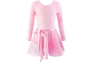 EQSJIU Ballet Leotards for Girls Dance Dress Outfit Kid Gymnastics Leotard and Skirt for Little Kid/Big Kid 2-10 Years