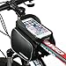MOREZONE Bike Bag, Cycling Bicycle Frame Bags Phone Mount Holder For Cellphone Below 5.5 inch Top Tube Handlebars Bag