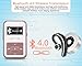 AGPTEK A12 8GB Clip Bluetooth Mp3 Player, Sports Clip Hi-Fi Sound Music Player with FM Radio, 1.1inch OLED, Sweatproof Silicone Case, Support up to 128GB, Rose Gold