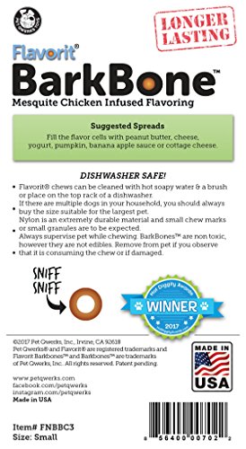 Pet Qwerks Flavorit Mesquite Chicken Flavor Infused Nylon BarkBone - Aggressive Chewers