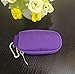 Rudmox Keychain Essential Oil Carrying Case Holds 10 Bottles 2ml&3ml for Travel or Home Storage Shockproof Padded Thick Foam Inside with with 5pack 2ml Dram Vials Sample (Purple)