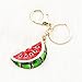 Crystal Green Watermelon Handbag Keychain Charm Pendant Handbag Bag Keychain Key Ring (Green # 3)