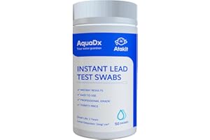 GENERIC ATAKIT-Instant Lead Test Kit Value Pack-Rapid Lead Surface Test Swabs (50 pcs)-Use on Paint Dishes Toys Jewelry Metal Ceramics Wood-Results in 20 Seconds-Easy to Use Just dip in Water to activate only