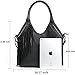 JOYSON Women Handbags Hobo Shoulder PU Leather Fashion Bag Tassels Black-B
