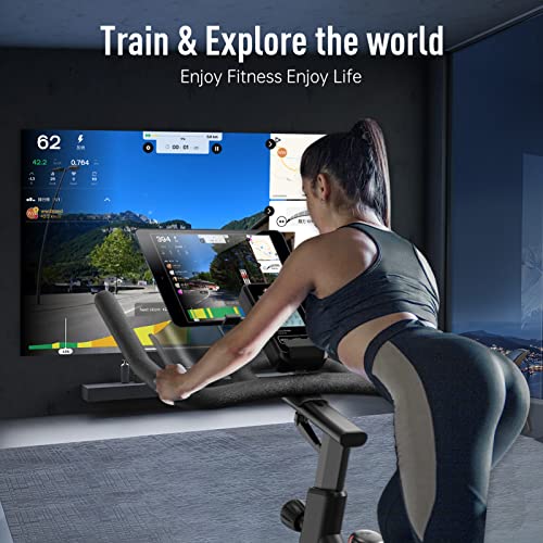 JOROTO Exercise Bike/Spin Bike, Silent Stationary Bike Indoor Cycling Bike for home Gym Cardio with Readable Magnetic Resistance with Tablet Holder, 350lbs Weight Capacity 44Days Kinomap Member