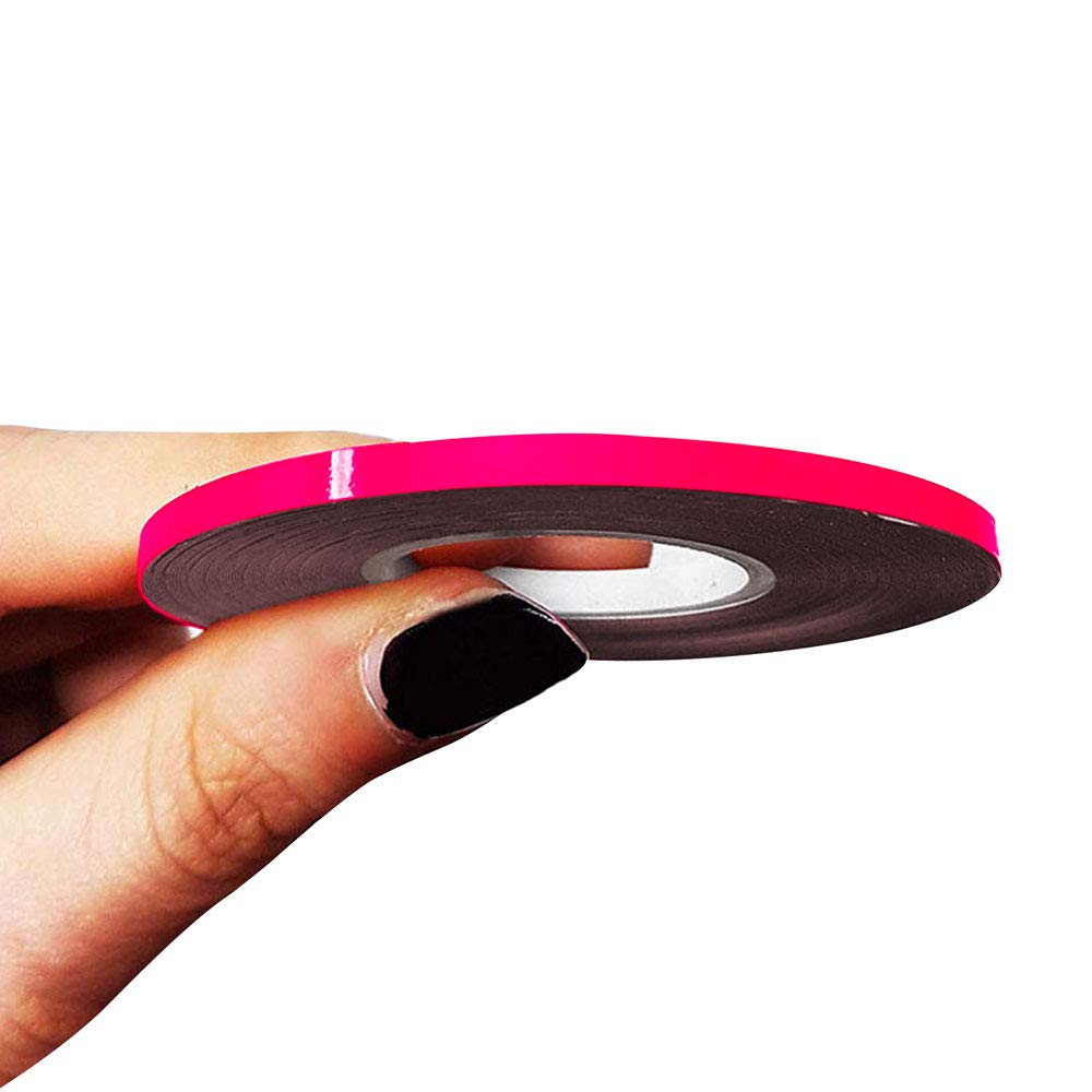 4R Quattroerre.it 10462 Trim Stripes Adhesive Strips for Cars, Neon Fucsia, 3 mm x 10 mt