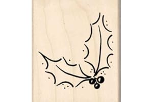 Stamps by Impression Holly Christmas Rubber Stamp - 1.75" x 2"