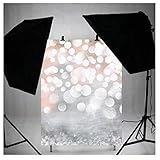 LB 3x5ft Hazy bubble Vinyl Photography Backdrop Customized Newborn Baby Birthday Photo Background Studio Prop DZ51 (Folded)