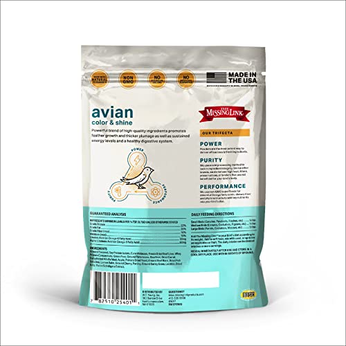 The Missing Link Avian Color & Shine Superfood Supplement Powder for