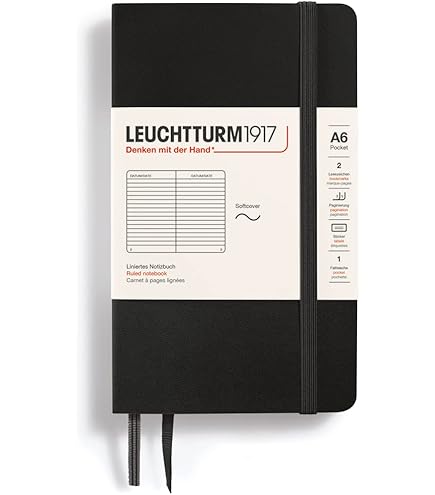 Leuchtturm1917 Pen Loop XL - Black Self-Adhesive Pen Holder For Notebooks & Journals