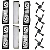 Amyehouse Replacement Parts for Neato Botvac D Series D75 D80 D85 & Neato Connected D3 D4 D5 D6 D7 Pets & Allergies Robotics Vacuum Accessories, Including 6 Ultra-Performance Filters & 4 Side Brushes