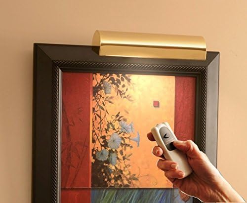 Concept Lighting 201L Cordless Remote Control LED Picture Light Polished Brass, Small by Concept Lighting