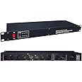 IMRELAX 8-Way DMX Splitter with 3-Pin XLR Input and Output DMX-512 Optical Distributor for Stage and DJ Lights