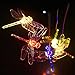 Lainin Solar Powered Wind Spinner Color Changing Wind Chime Lamp Mobile For Home Outdoor Decoration (Dragonfly)