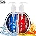 Climax Couples Warming & Tingling Personal Intimate Lubricant Water-Based Extreme Edition, 10 fl.oz. (in 2 Bottles), Heat for Men Tingle for Women, no Stain Easy to Clean, Discreet Packaging