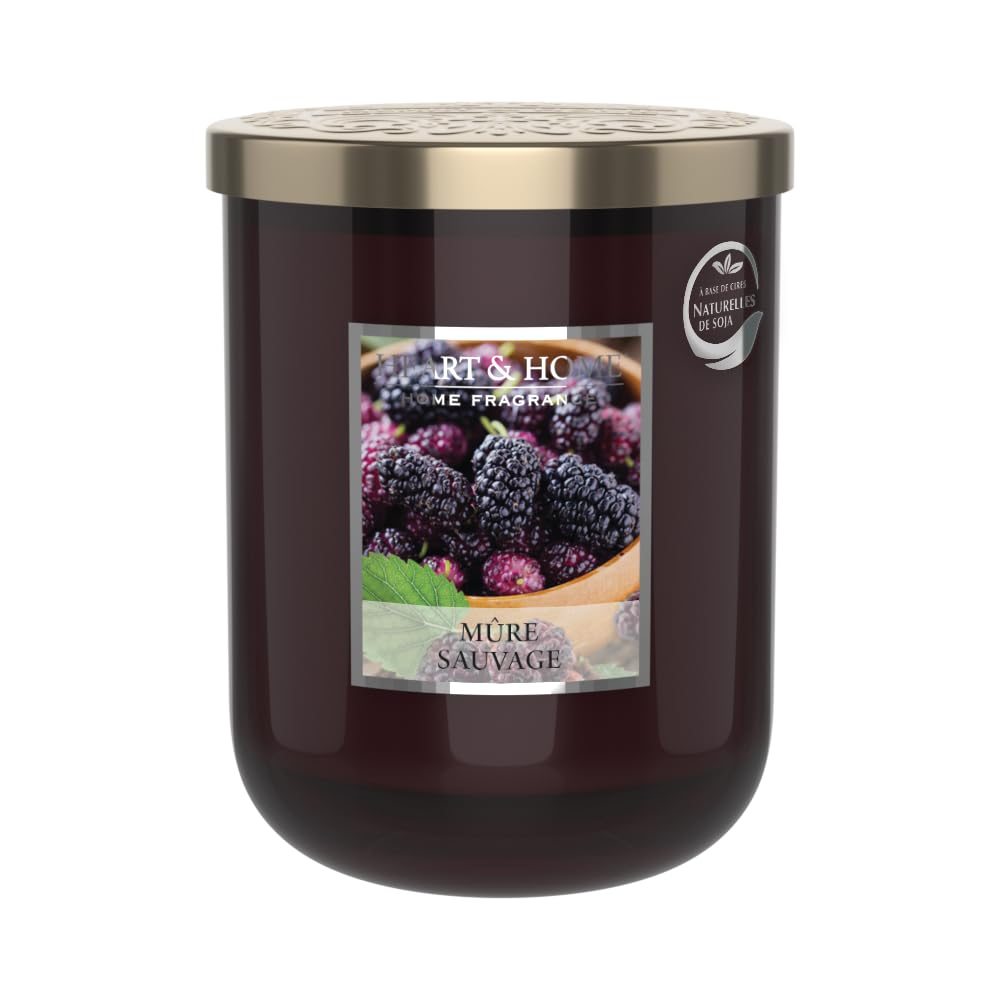 Heart & Home Large Candle 340g Wild Blackberry