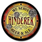 Hinderer Family Name Beer & Ale Neoprene Coasters