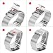 Mens Quartz Watch, Aposon Business Analog Wrist Watch Luxury Stainless Steel Band Cool Waterproof Dress Watches- Silver