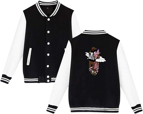 Amazon Co Jp 芸術 デザイン ファイアkoshi スタジアム ジャンバー スタジャン メンズ スリム 薄手 ロング カジュアル ストリート ボタン 防寒 アウター 服 ファッション小物