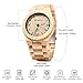 Bewell W065A Lightweight Vintage Wooden Watch Men Quartz Luminous Pointers Wrist Watch (Maplewood)