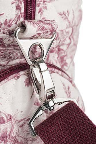 Maison d' Hermine The Miller 100% Cotton Travel Duffel Bag Weekender Overnight Luggage Bag For Men Women Business Travellers Family Trip (Red) 7 Maison d' Hermine The Miller 100% Cotton Travel Duffel Bag Weekender Overnight Luggage Bag For Men Women Business Travellers Family Trip (Red)