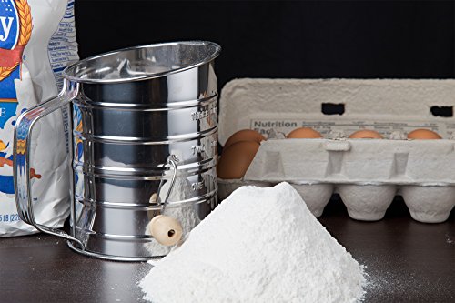 Kitchen Winners S0012 Stainless Steel Flour Sifter, 3 cups