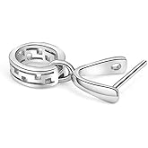 Genuine Sterling Silver Pinch Bail Pendant Connector Beads for Jewelry Craft Making Handmade Necklace Accessories