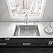 VIGO VG3219C 32 inch Kitchen Sink Undermount 16 Gauge Single Bowl Stainless Steel Kitchen Sink, Commercial Grade Sink with SoundAbsorb Technology