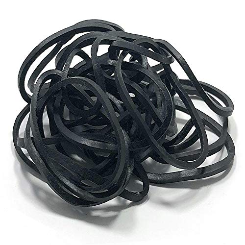 Romlon Tattoo Rubber Bands, 100PCS Stretchable Elastic Rubber Bands Loop Damping Soft Rings for Tattoo Piercing Ink Supply Tattoo Machine Needles Supply Black - Thumbnail 2