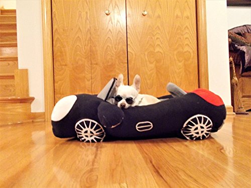 INCX Design-new Deluxe Cute Cozy Black Car Pet Beds Cover for Small-medium Dog 27.6"x19.7"x7.9" - Thumbnail 3