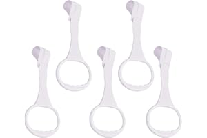 YYAALOA 5pcs WalkAssistant Crib Pull Rings for Infant Toddlers Practice Tool (White)