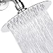 High Pressure Shower Head, 6 Inch Rain Showerhead, Ultra-Thin Design-Best Pressure Boosting, Awesome Shower Experience Even At Low Water Flow, Nearmoon High Flow Stainless Steel Rainfall Shower Head
