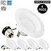 PARMIDA (4 Pack) 4 inch Dimmable LED Recessed Lighting, Retrofit Downlight, 9W (65W Replacement), 600lm, Baffle Trim, Ceiling Can Lights, Energy Star & ETL-Listed, 5 Year Warranty, 4000K
