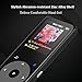 8GB Bluetooth MP3 Player with Touch Button, Metal Lossless Music Player with FM Radio/Voice Recorder, 1.8in TFT Screen, Support up to 128GB, AGPTEK A16, Black