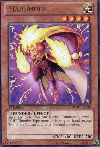 Yu-Gi-Oh! - Mahunder (REDU-EN096) - Return of the Duelist - 1st Edition - Rare