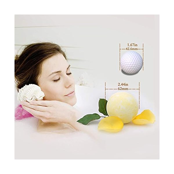 Bath Bombs Gift Set Natural Bath Supplies 9 Pcs Bath Set For Women Fragrance Organic Bath Gift Set 4.2 Oz