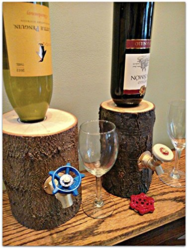 Wine Dispenser, The Original Real Wood Log Wine Dispenser, New and Improved!