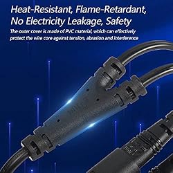 GINTOOYUN IEC 320 C8 to Dual C7 Y Splitter Power