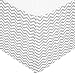American Baby Company 100% Cotton Tailored Crib Skirt with Pleat, Gray Zigzag, for Boys and Girls