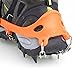 Vdealen 2 PCS 12 Teeth Claws Crampons Non-slip Shoes Cover With Stainless Steel Chain Outdoor Ski Ice Snow Hiking Climbing Dig Into Variety Types Of Terrain Ice, Packed Snow, Wet Rocks, Concrete, and Scree